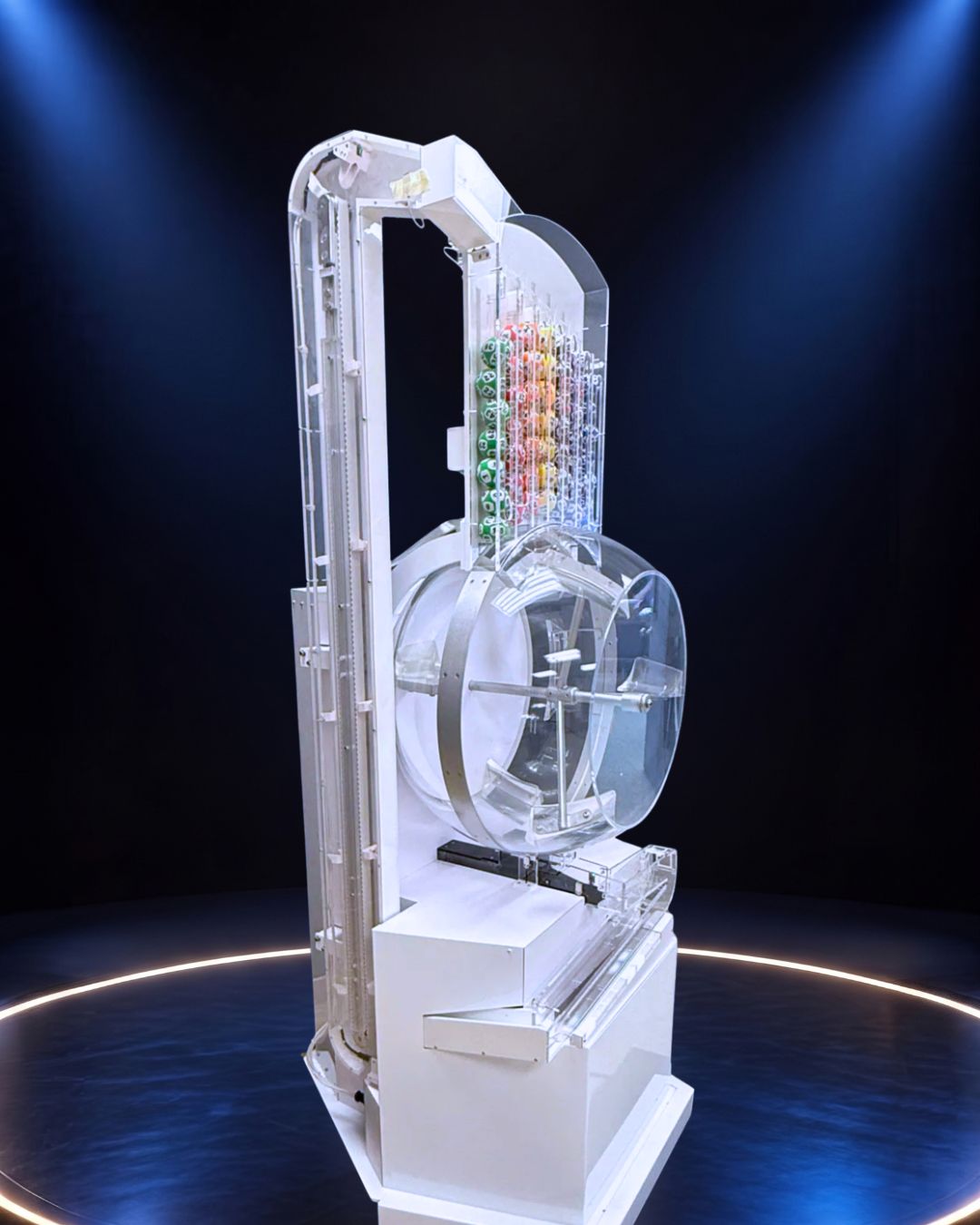 Criterion III gravity-mix lottery draw machine